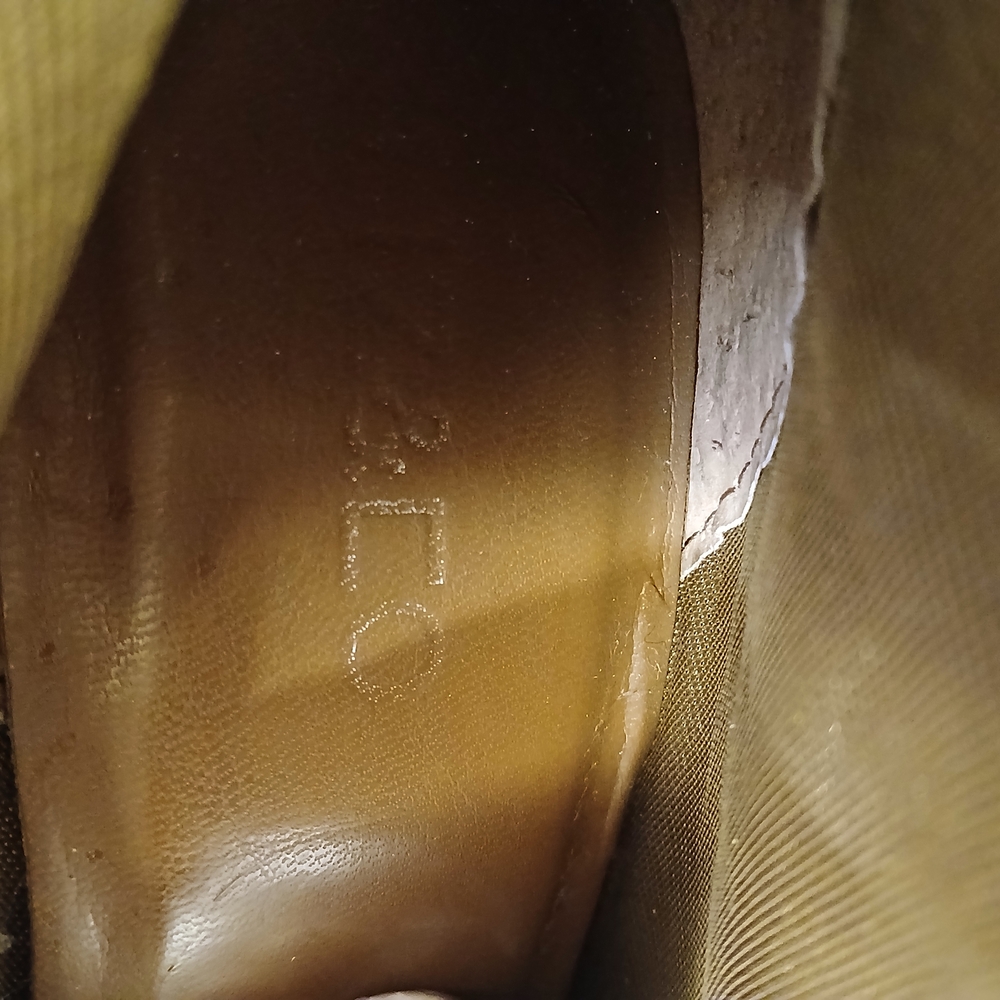 Brown Leather Heeled Boots, Liz And Co, Funky Sexy Fun Vibe,4 Inch Heel Size 8.5 - Picture 8 of 15
